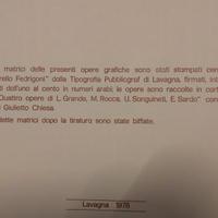 4 incisioni acquarello fedrigoni 1978