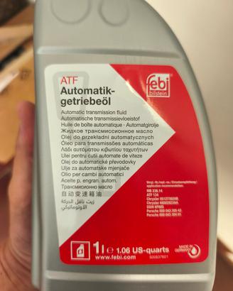 olio per cambio automatico 12 litri 1 ct