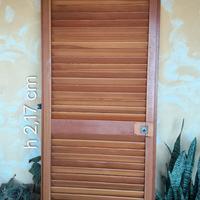 Persiana a porta  in legno Douglas 