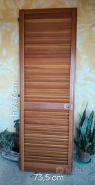 Persiana a porta  in legno Douglas 