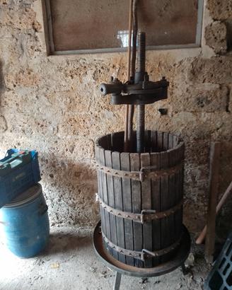 Torchio per uva e pigiadiraspatrice