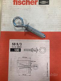 Scatola 100 tasselli nylon Fischer SB 9/3