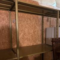 scaffale in metallo modulare verde oliva