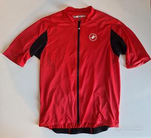 maglia ciclismo castelli superleggera rossa