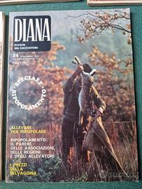 Raccolta di n.5 Riviste di cacciatore "DIANA "
