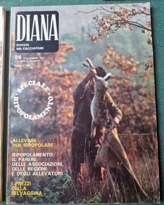 Raccolta di n.5 Riviste di cacciatore "DIANA "