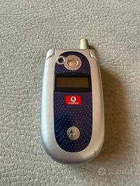 Telefono Motorola blu vintage