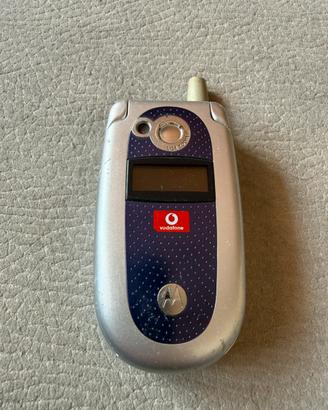 Telefono Motorola blu vintage
