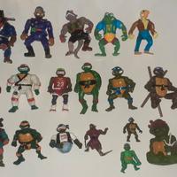 Set Figures vintage Tartarughe ninja turtles 80 90