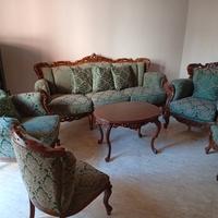 Divano 3 posti più 4 poltrone 