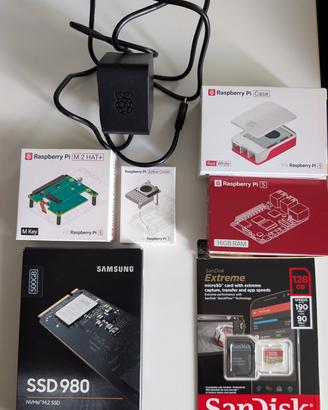 Kit NUOVO Raspberry Pi 5 16 GB + SSD/SD/Hat