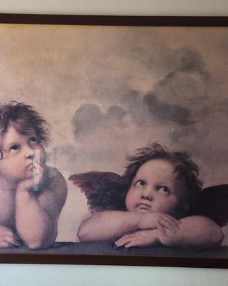 quadro con angeli stile raffaello grande formato