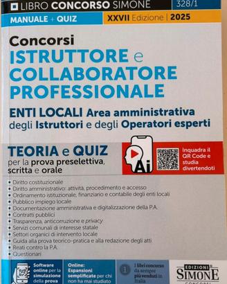 Libro  concorso istruttore e collaboratore profess