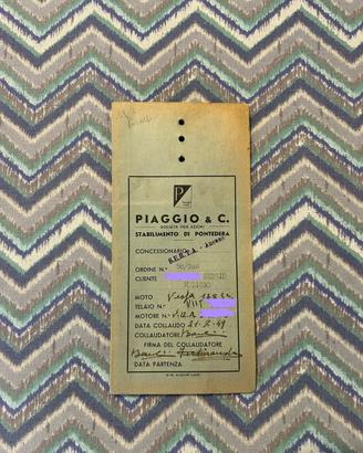 Vespa Bacchetta 1949