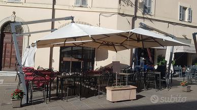 Ombrelloni professionali 3x3 palo laterale 