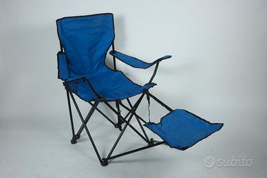 Sedia da campeggio con poggiagambe