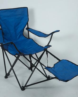 Sedia da campeggio con poggiagambe
