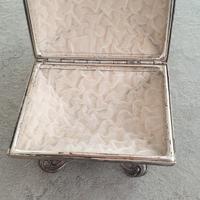 scatola portagioie vintage argento 1000