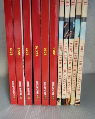 Lotto 11 volumi TEX fra almanacchi e magazine