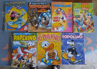 Lotto di 7 fumetti Disney Topolino