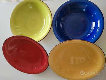 Set Piatti Ceramica di Design Colorati (22 pezzi)