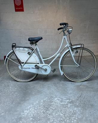 Bicicletta olandese bianca-ruota 26