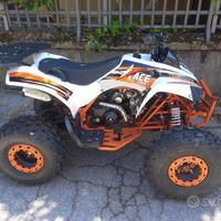 NEW QUAD ACE 125cc RUOTA 8 BIANCO/ARANCIO
