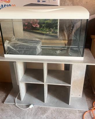 Mobiletto piu' acquario (piu' n.2 pompe esterne)