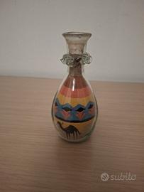 Bottiglia artigianale sabbia colorata - Cammello