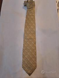 Cravatta Hermes vintage motivo Griglia