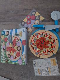 Set pizza gioco in legno