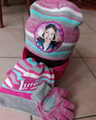 Cappellino+sciarpa+guantino bimba 2/3 anni