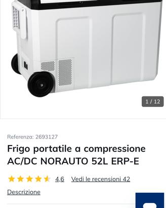norauto frigo e freezer 52 lt