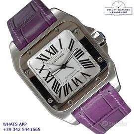 Cartier Santos 100 Medium 2878 silver Full Set