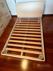 Letto a una piazza e mezza con rete