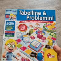 gioco in scatola tabelline e problemini