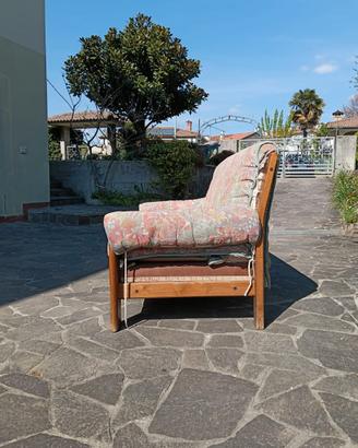 Divano legno 3 posti