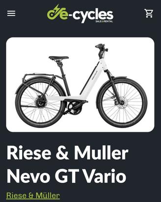 Ebike Riese & Muller motore Bosch 