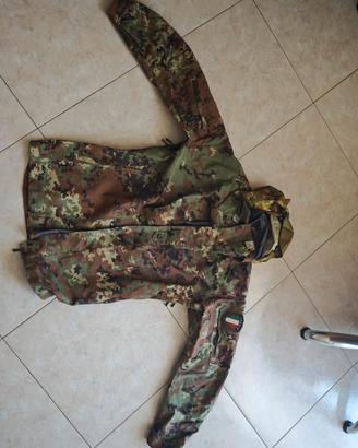 giubbotto gorotex + pantaloni esercito beretta