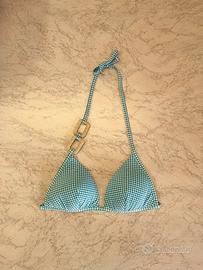 Bikini top a triangolo vichy