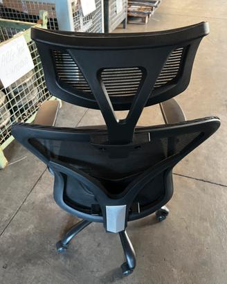 Sedia da ufficio ergonomica c/poggiatesta