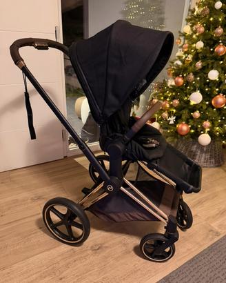 Passeggino Cybex Priam Rose Gold & Deep Black