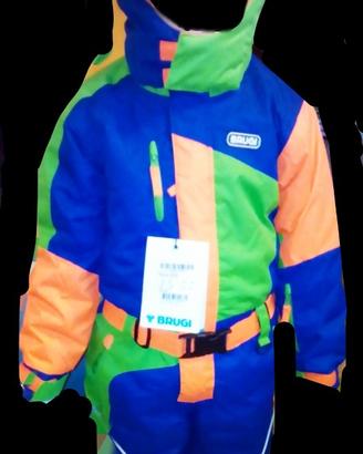 Tuta completo sci neve montagna cappuccio 3-6 A