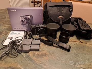 Digital camera Canon powershot G9 con accessori