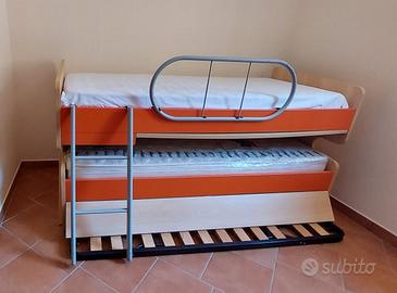 Letto estraibile salvaspazio 2/3 posti