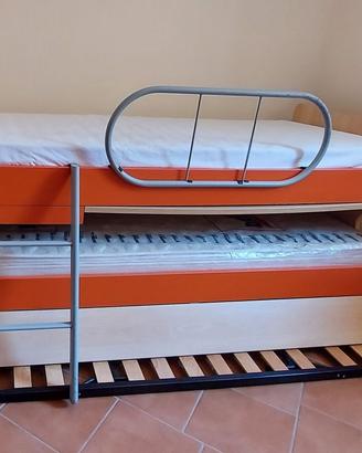 Letto estraibile salvaspazio 2/3 posti