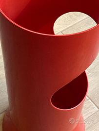 portaombrelli KARTELL - rosso designer Sergio Asti