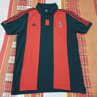 Polo adidas maglia ACM MILAN taglia M 95% cotone  