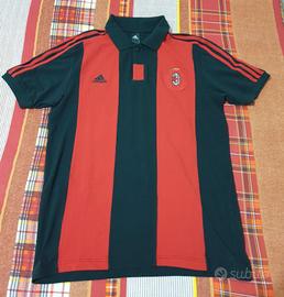 Polo adidas maglia ACM MILAN taglia M 95% cotone  
