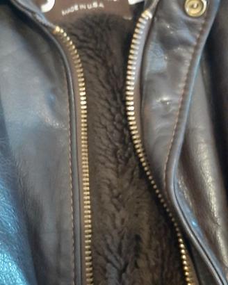 SCHOTT  GIUBBOTTO  IN PELLE , MADE IN U.S.A.